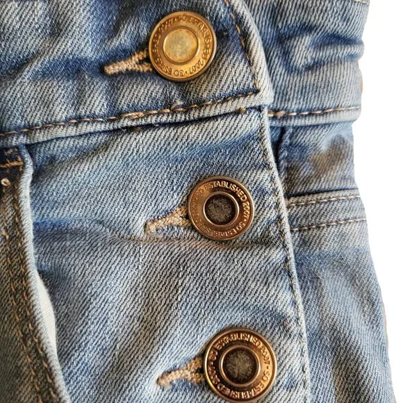 COPY - Kohls SO Girls Jean Overall Size 14, Like New - Picture 5 of 8